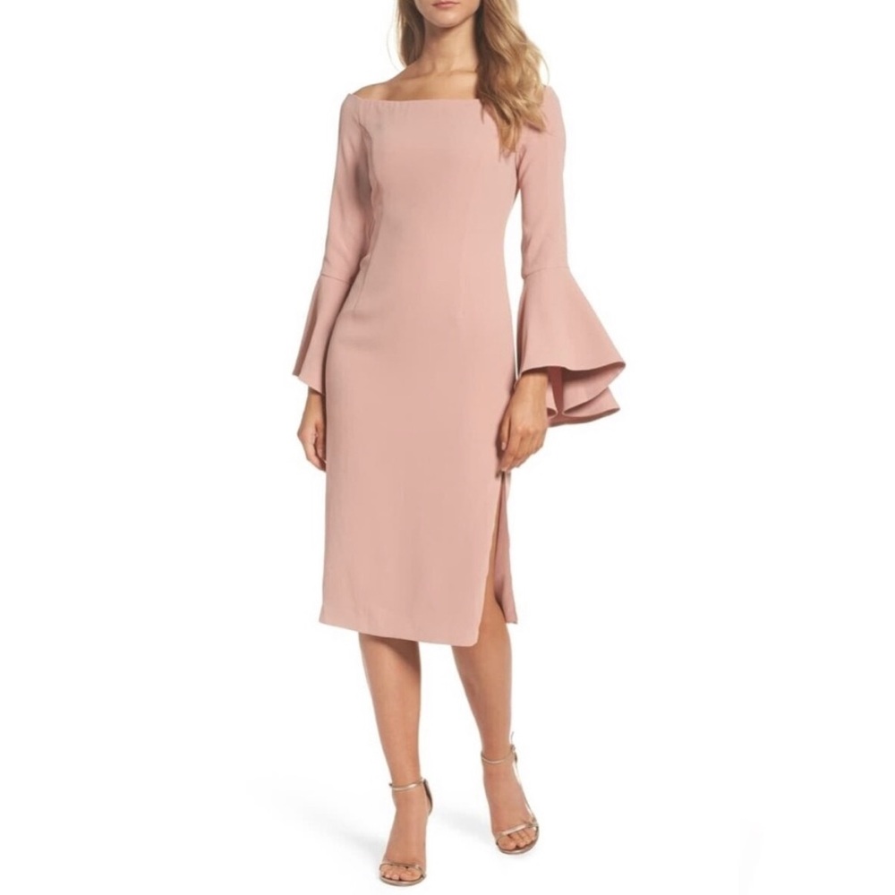 Bardot Solange Off the Shoulder Midi Dress In Bloom